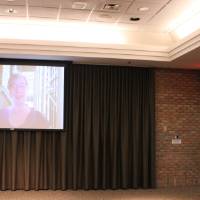 Watching the Congratulations Video created by Engineering faculty and staff